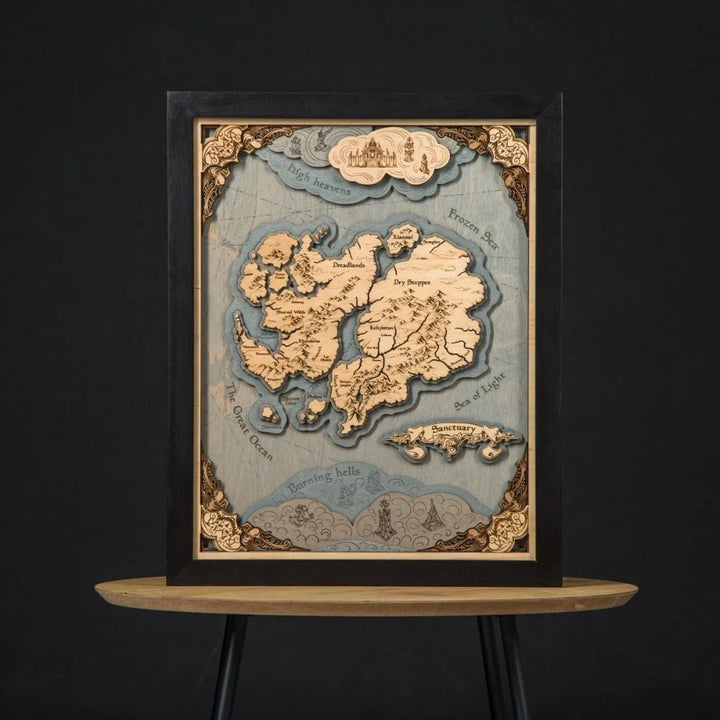 SANCTUARY 3D WOOD MAP