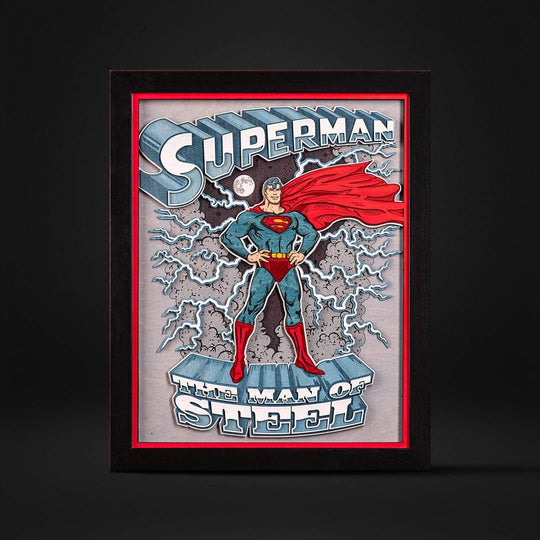 SUPERMAN 3D POSTER - ZeWood