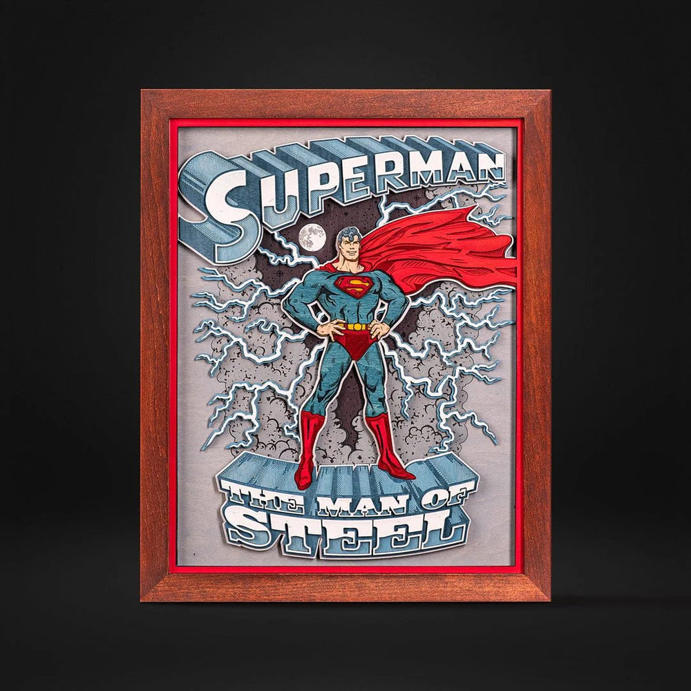 SUPERMAN 3D POSTER - ZeWood