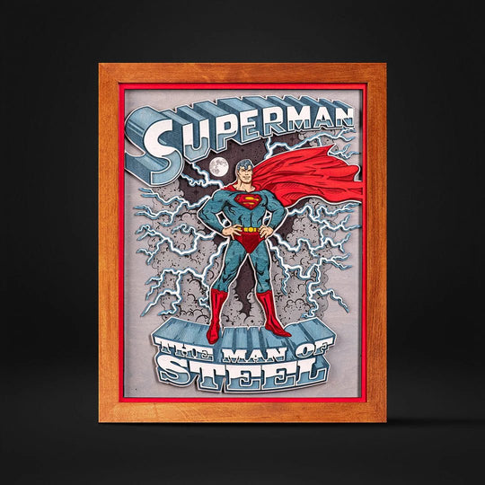 SUPERMAN 3D POSTER - ZeWood