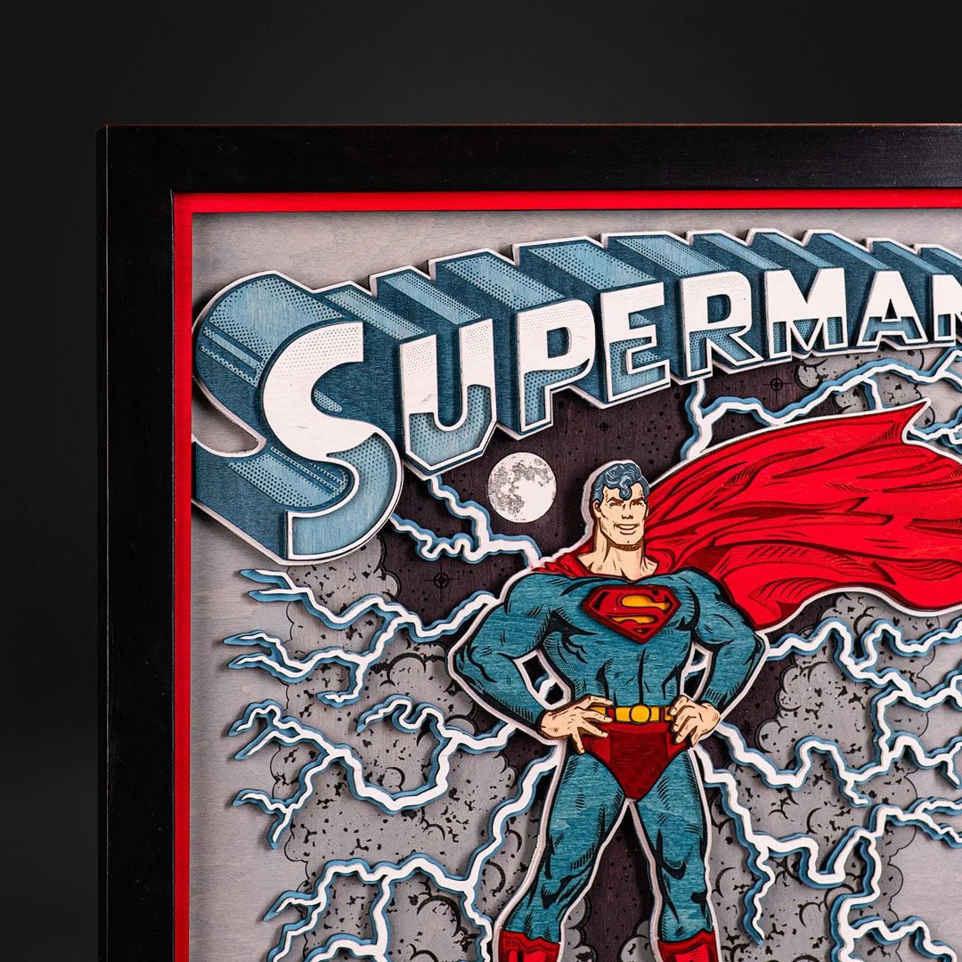 SUPERMAN 3D POSTER - ZeWood