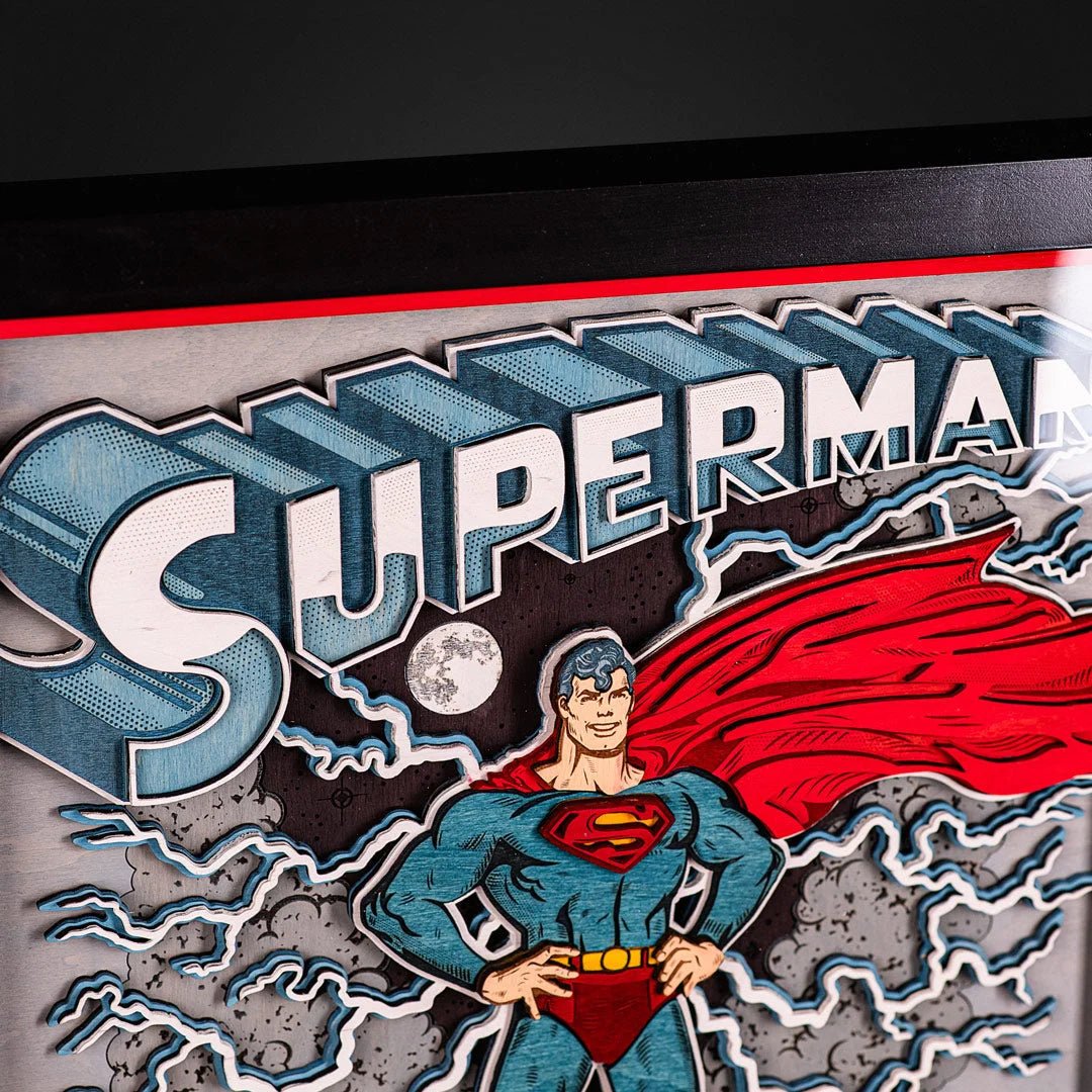 SUPERMAN 3D POSTER - ZeWood