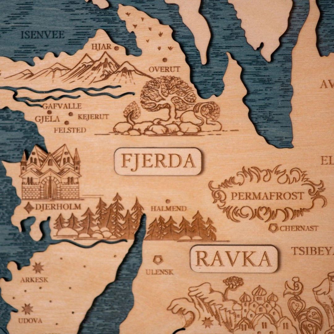 THE GRISHA TRILOGY MAP - ZeWood