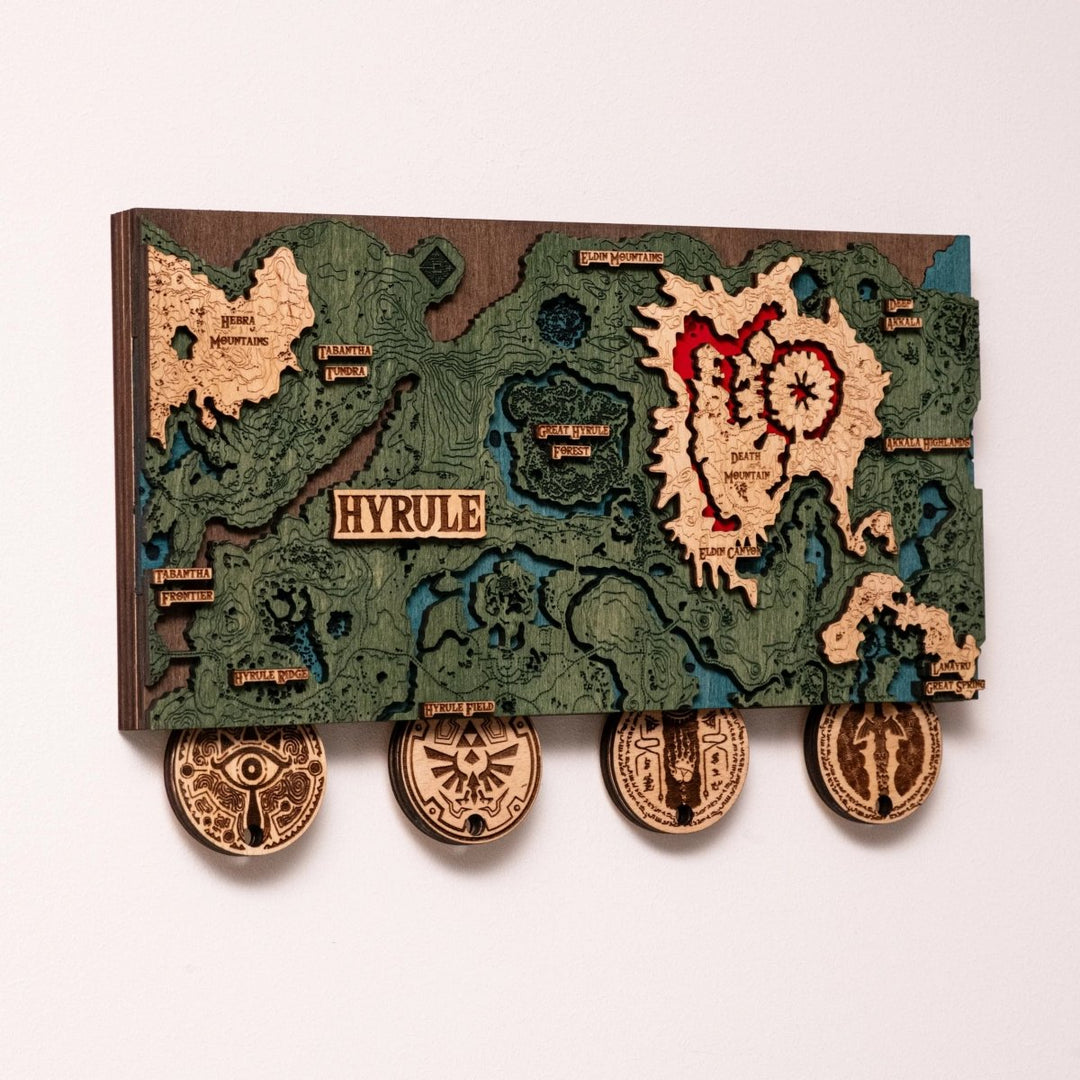 THE HYRULE 3D KEY HOLDER - ZeWood