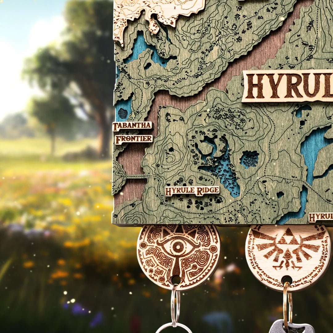 THE HYRULE 3D KEY HOLDER - ZeWood