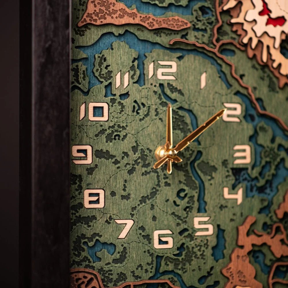 THE HYRULE 3D WALL CLOCK - ZeWood