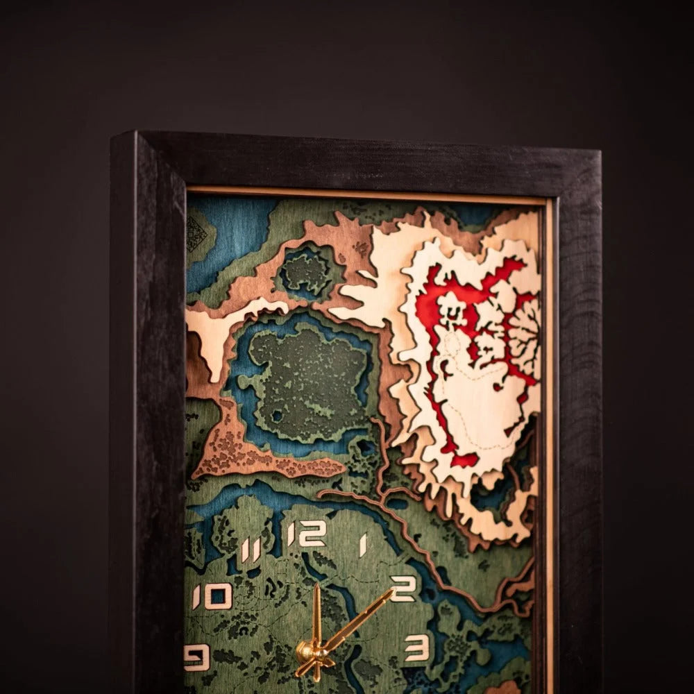 THE HYRULE 3D WALL CLOCK ZeWood Inc.