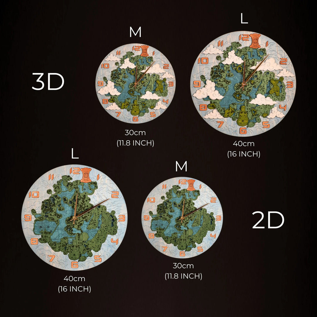 THE HYRULE CLOCK - GREAT SKY ISLAND ZeWood Inc.