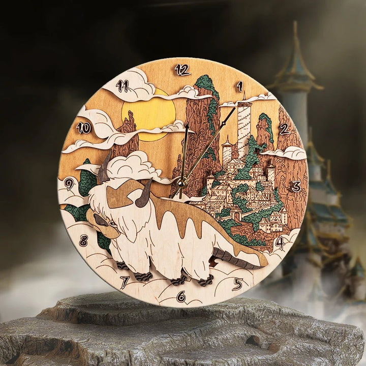 THE LAST AIRBENDER 3D WOOD WALL CLOCK
