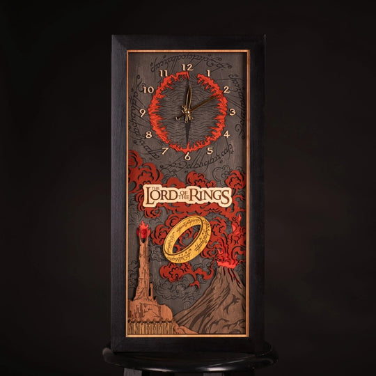 THE LORD OF THE RINGS 3D WALL CLOCK - ZeWood