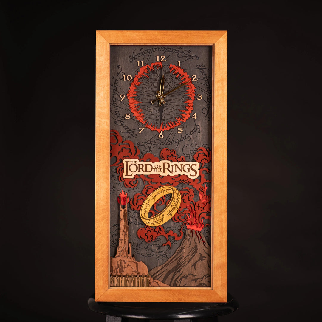 THE LORD OF THE RINGS 3D WALL CLOCK ZeWood Inc.