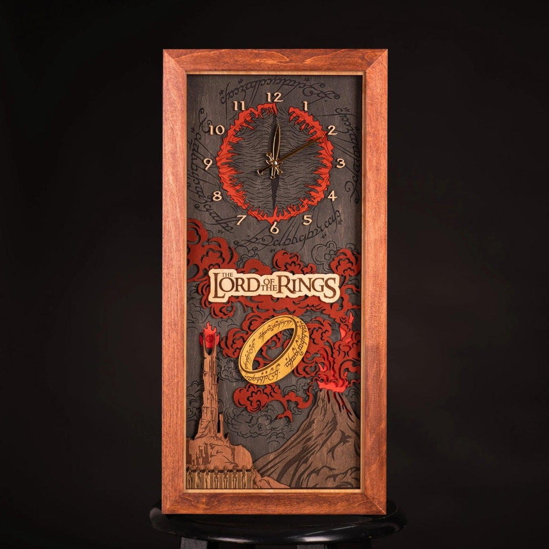 THE LORD OF THE RINGS 3D WALL CLOCK - ZeWood