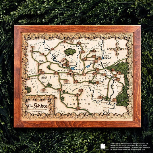 THE SHIRE™ 3D WOOD MAP - ZeWood