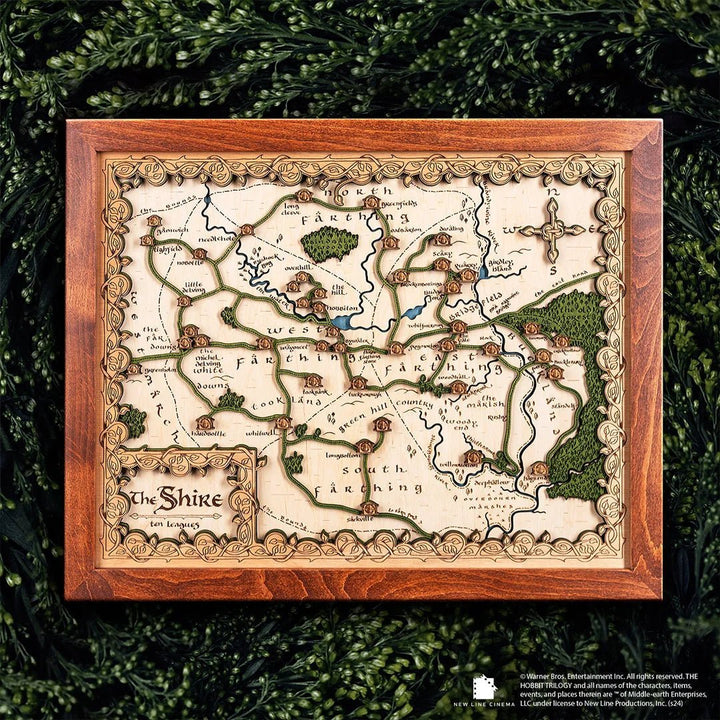 THE SHIRE™ 3D WOOD MAP