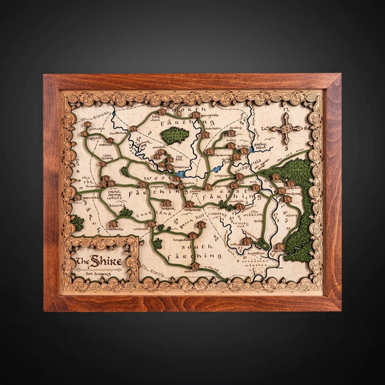 THE SHIRE 3D WOOD MAP - ZeWood