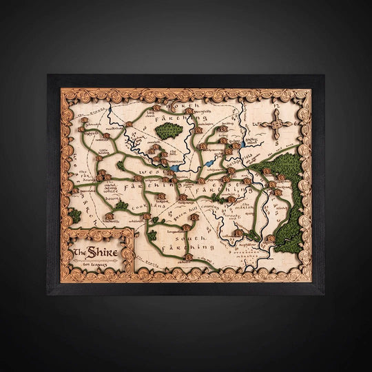 THE SHIRE 3D WOOD MAP - ZeWood