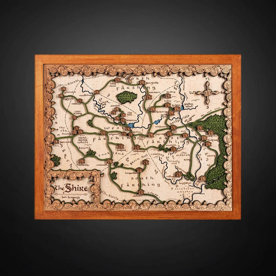 THE SHIRE 3D WOOD MAP - ZeWood