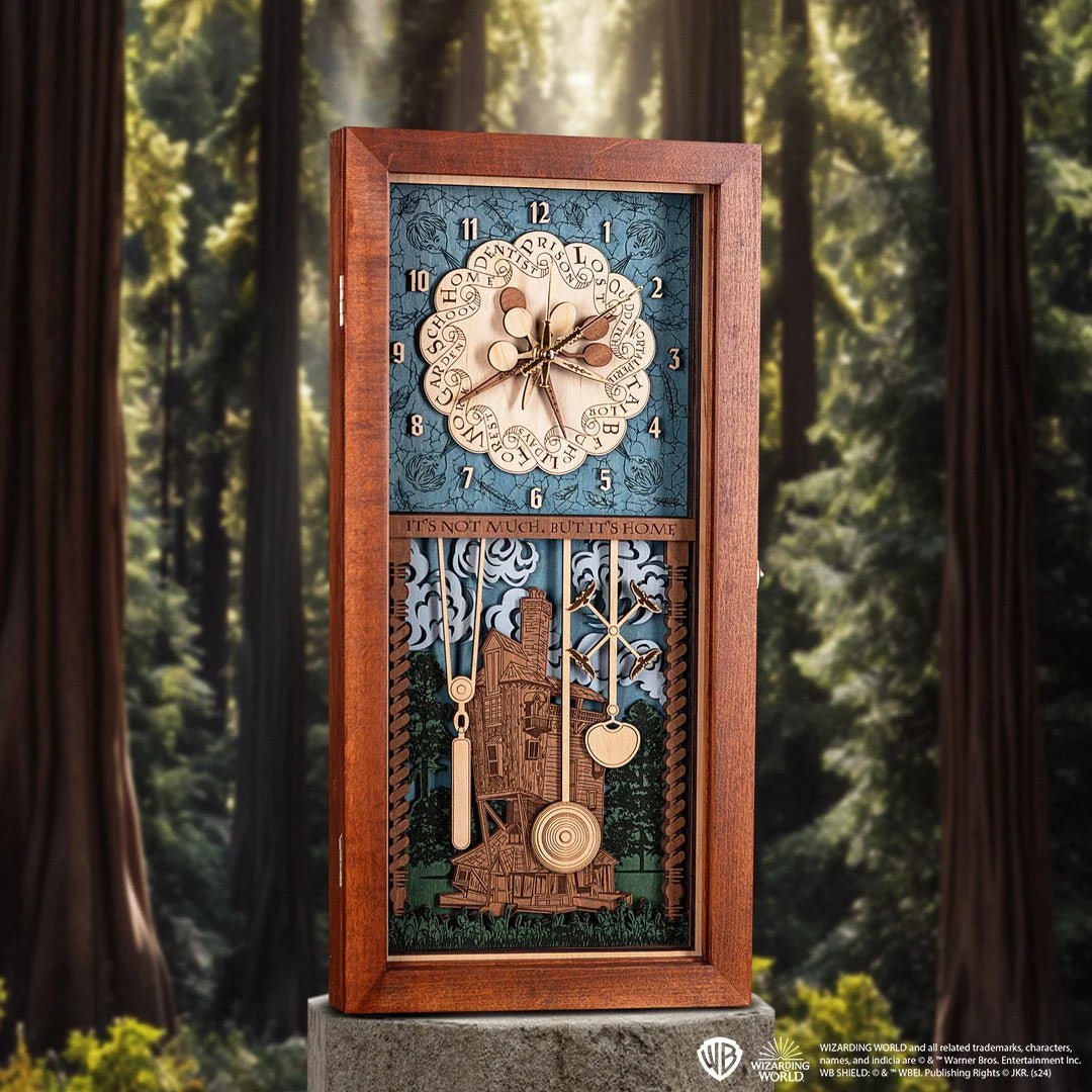 Weasley Family™ Clock - magical wood anniversary gift - ZeWood