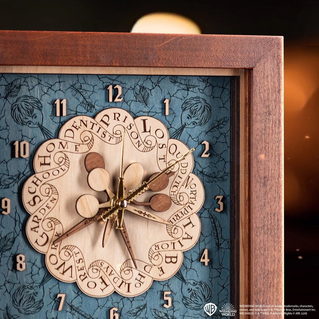 Weasley Family™ Clock - magical wood anniversary gift - ZeWood