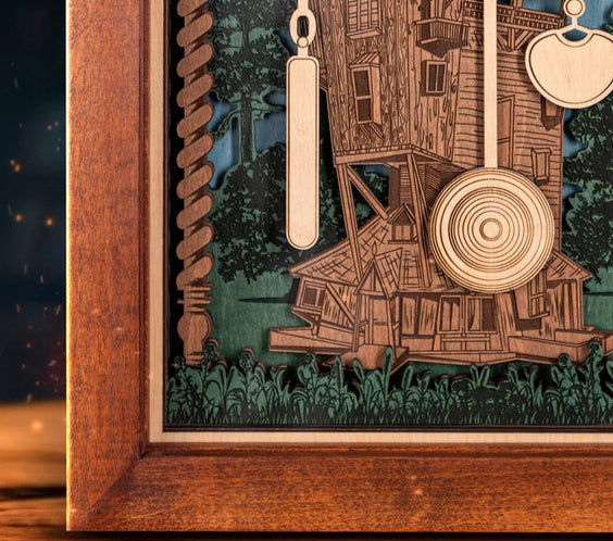 Weasley Family™ Clock - magical wood anniversary gift - ZeWood