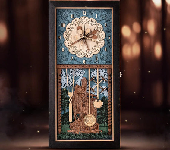 Weasley Family™ Clock - magical wood anniversary gift - ZeWood