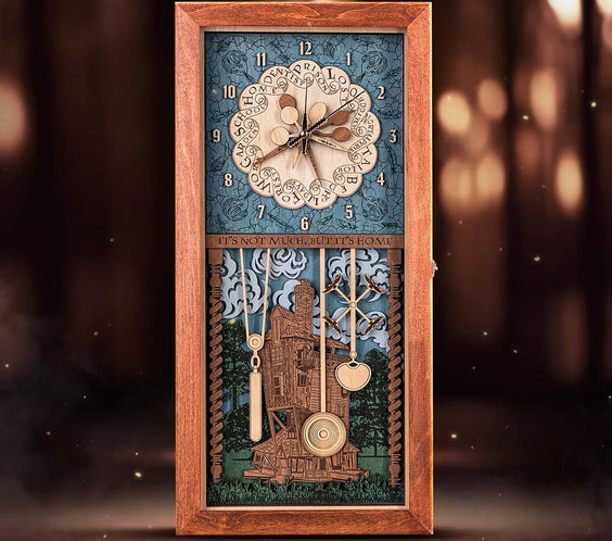 Weasley Family™ Clock - magical wood anniversary gift - ZeWood
