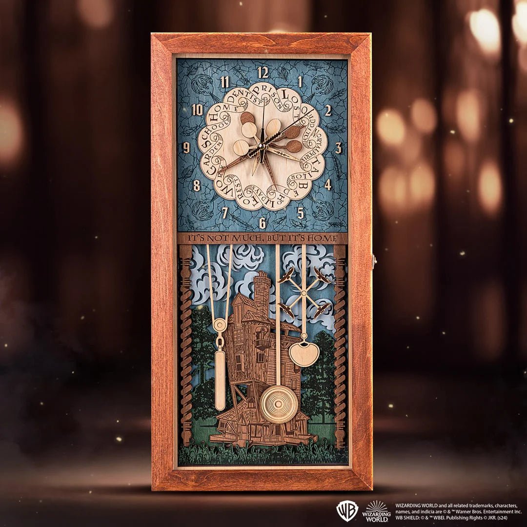 Weasley Family™ Clock - magical wood anniversary gift - ZeWood