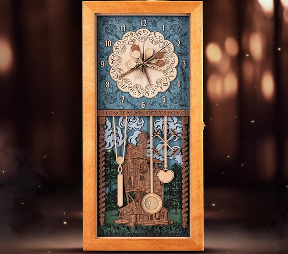 Weasley Family™ Clock - magical wood anniversary gift - ZeWood