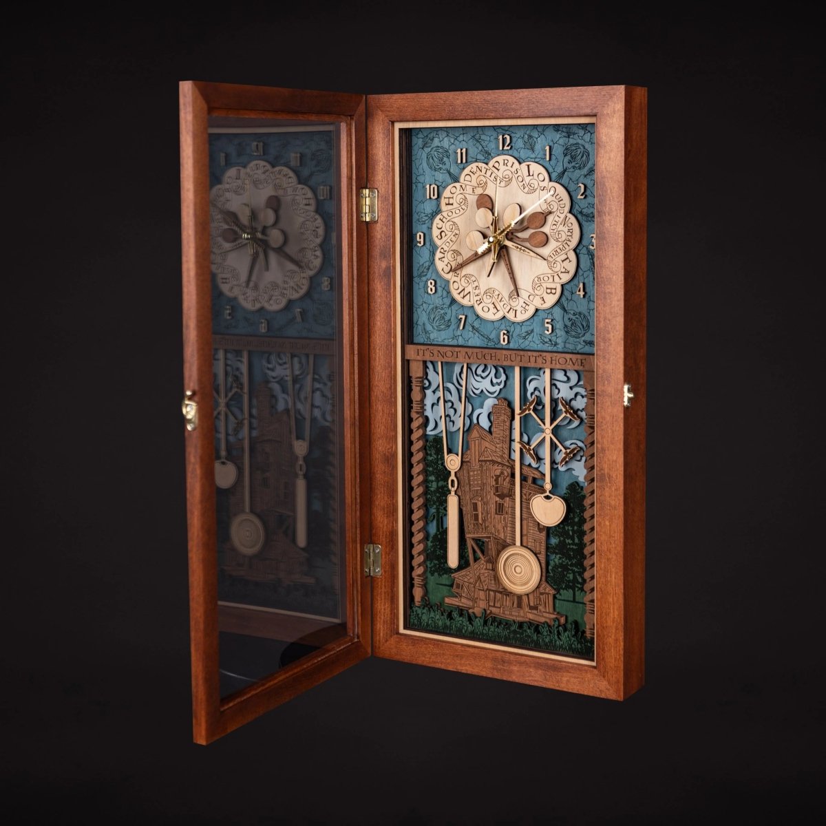 Weasley Family™ Clock - magical wood anniversary gift - ZeWood