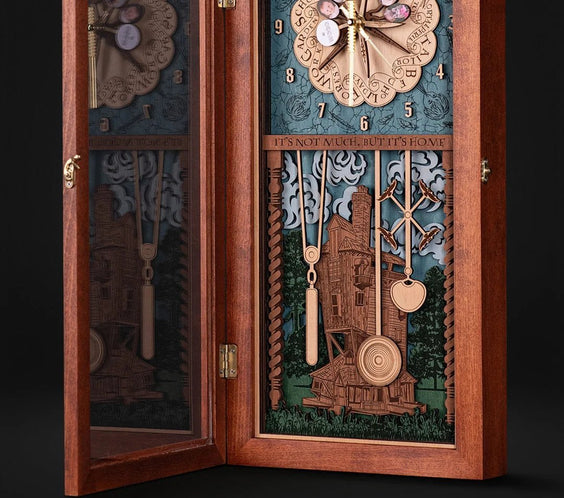 Weasley Family™ Clock - magical wood anniversary gift - ZeWood