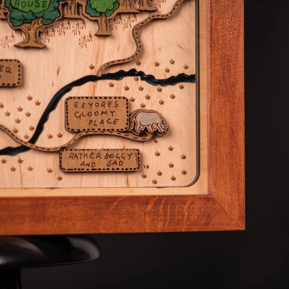 WINNIE THE POOH 3D WOOD MAP - ZeWood