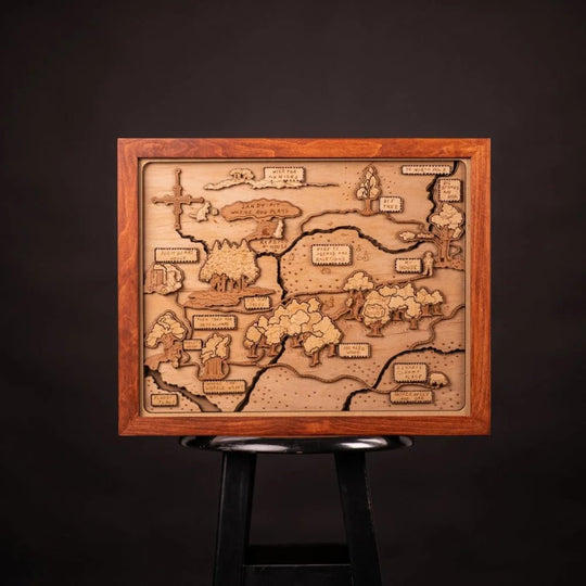 WINNIE THE POOH 3D WOOD MAP - ZeWood