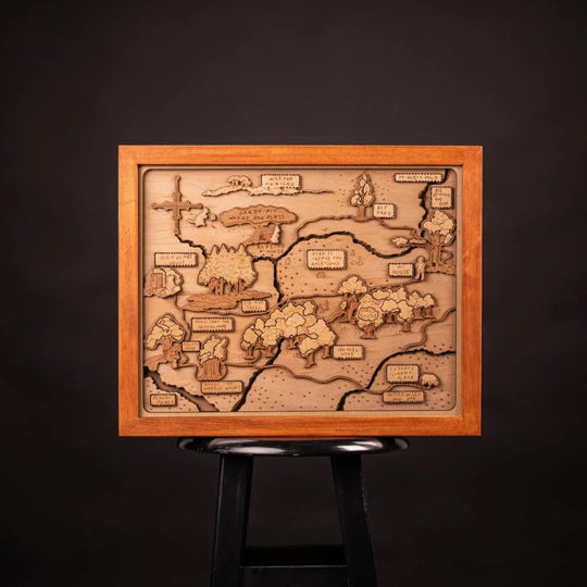 WINNIE THE POOH 3D WOOD MAP - ZeWood