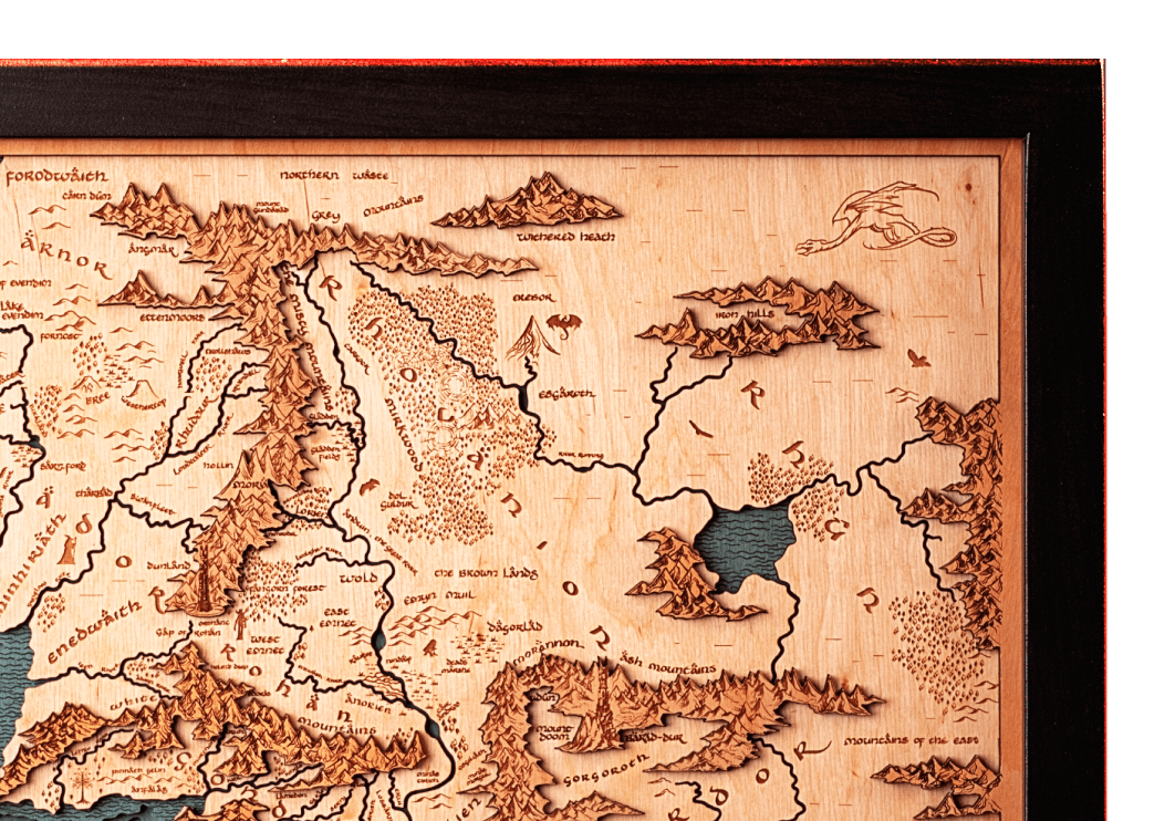 Map of Middle Earth - Zwomp