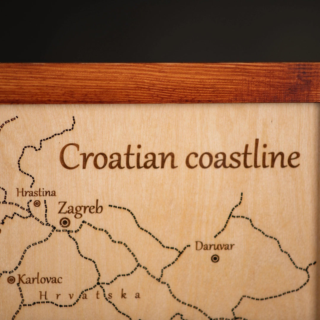 3D CROATIAN COASTLINE MAP ZeWoodMap