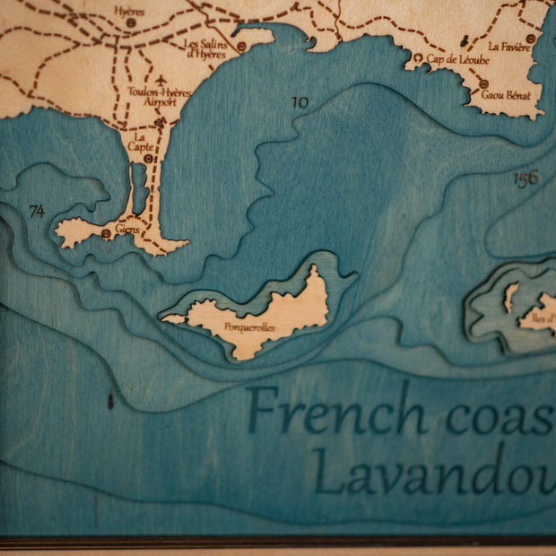 3D FRENCH COAST LAVANDOU MAP ZeWoodMap