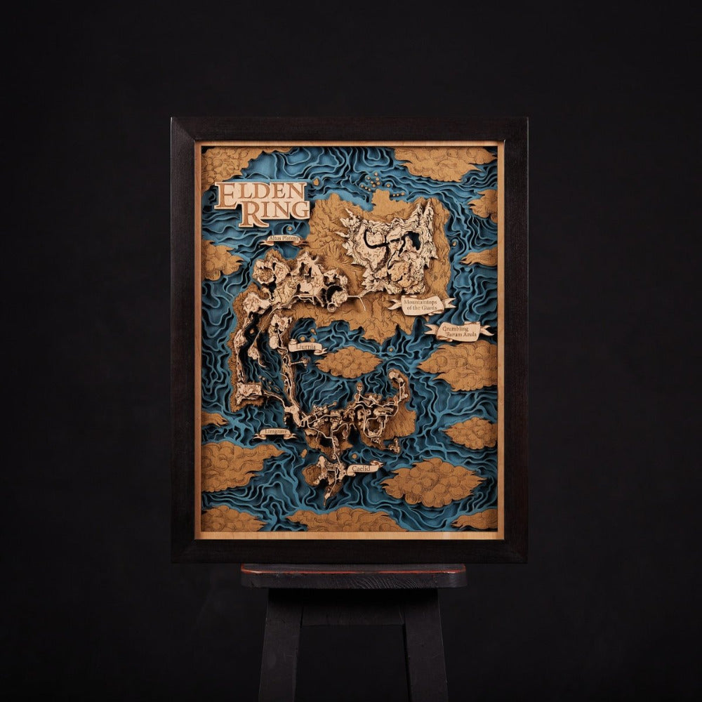 Custom Fantasy 3D World Wooden Map – ZeWood