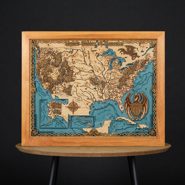 USA: FANTASY STYLE EDITION 3D MAP - ZeWood