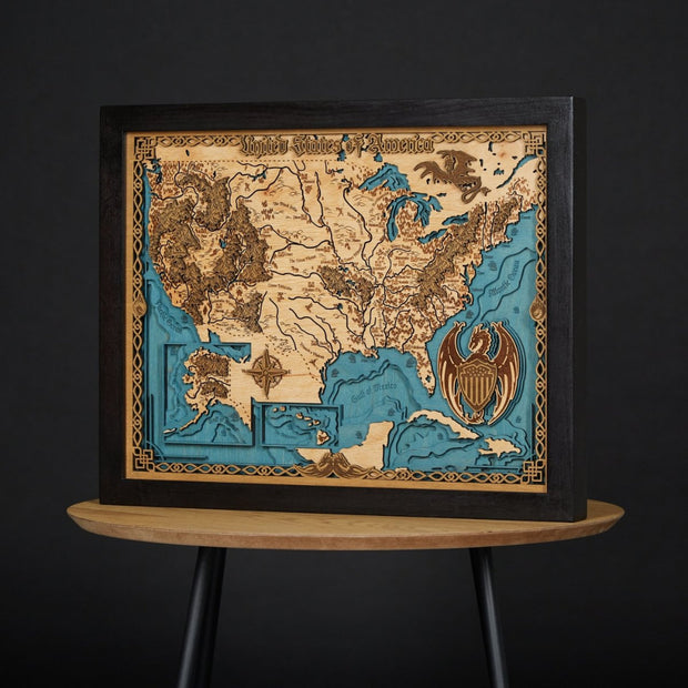 USA: FANTASY STYLE EDITION 3D MAP - ZeWood